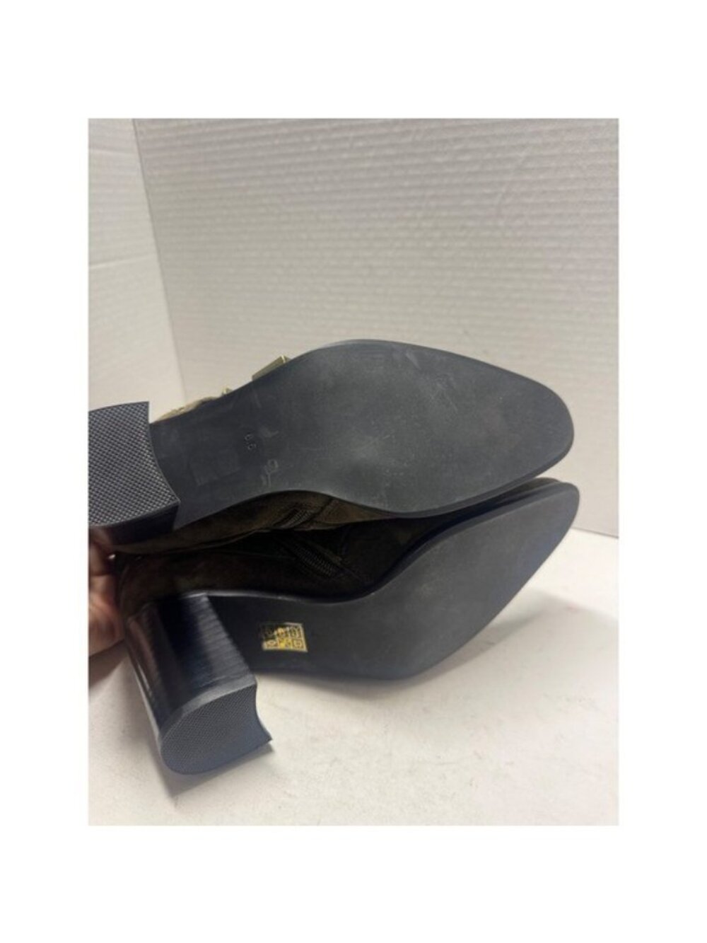 Jeffrey Campbell for Anthropologie Olive Suede Multi Buckle Strap Boots 6.5 - Picture 4 of 11